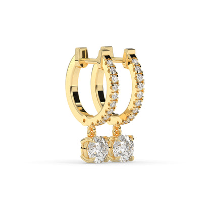 Amara Round Hoop-Drop Earring