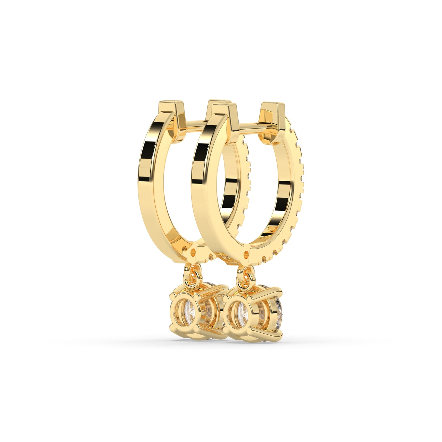 Amara Round Hoop-Drop Earring