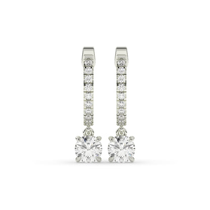 Amara Round Hoop-Drop Earring