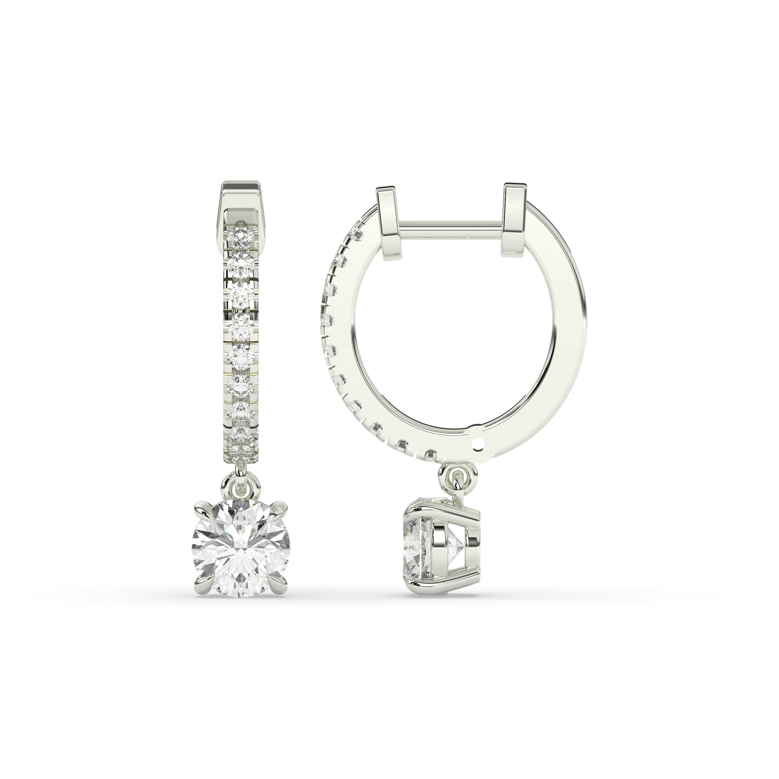 Amara Round Hoop-Drop Earring│ Ø 18mm