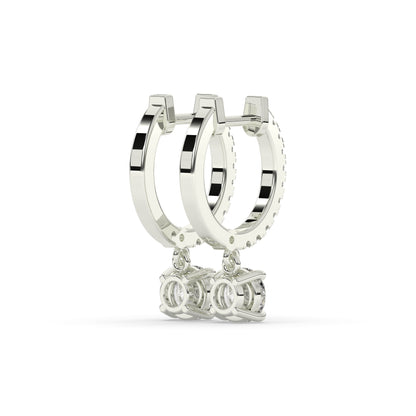 Amara Round Hoop-Drop Earring