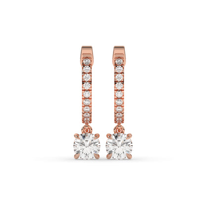 Amara Round Hoop-Drop Earring