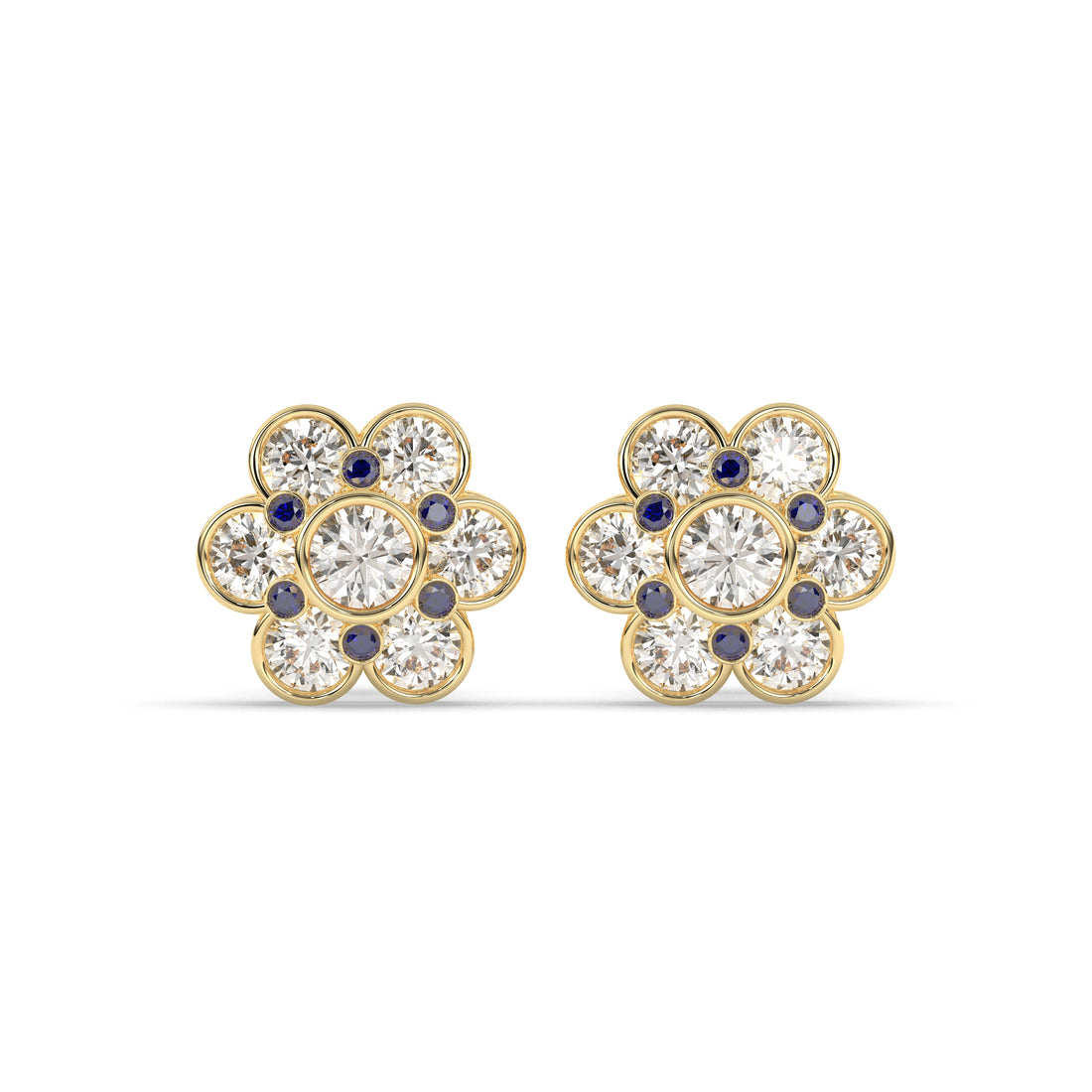 Flora Round Flower Earring