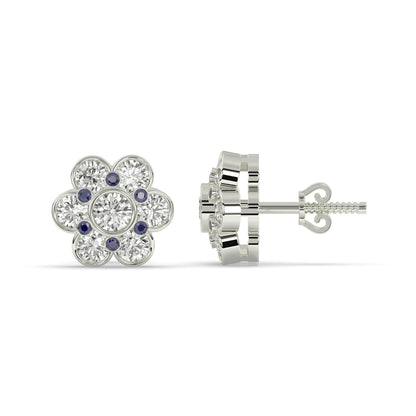 Flora Round Flower Earring