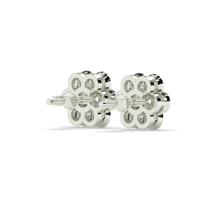 Flora Round Flower Earring