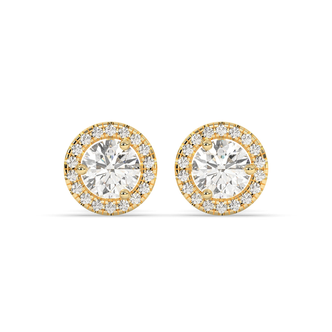 Sophie Round Halo Stud Earring