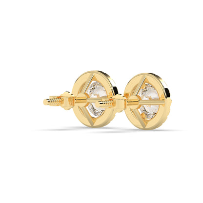 Sophie Round Halo Stud Earring