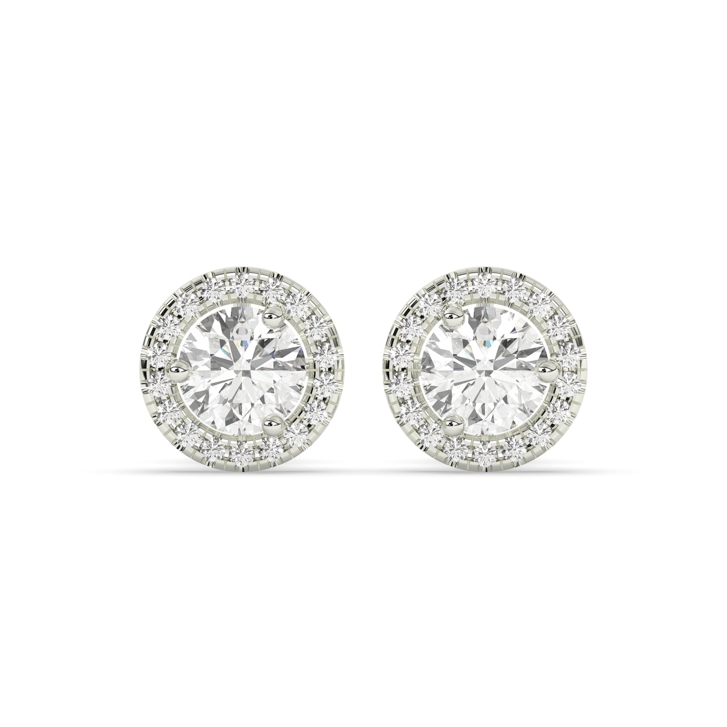 Sophie Round Halo Stud Earring