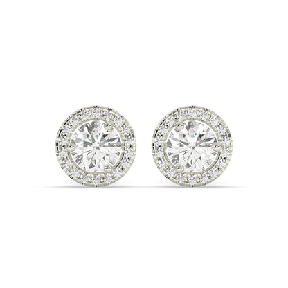 Sophie Round Halo Stud Earring