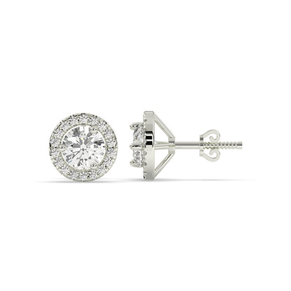 Sophie Round Halo Stud Earring