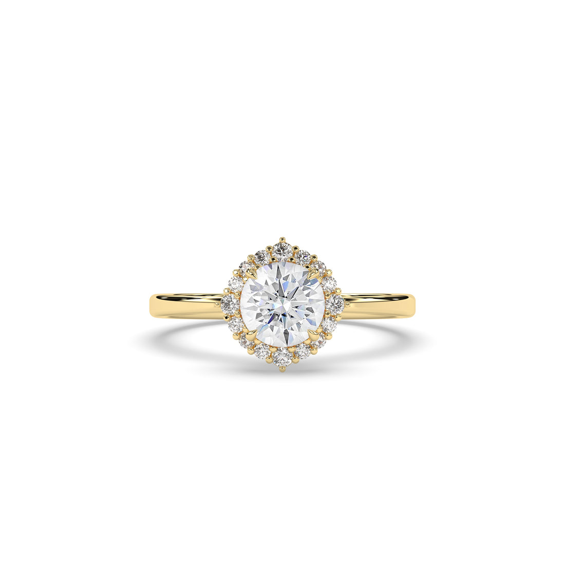 Serina Round Halo Ring