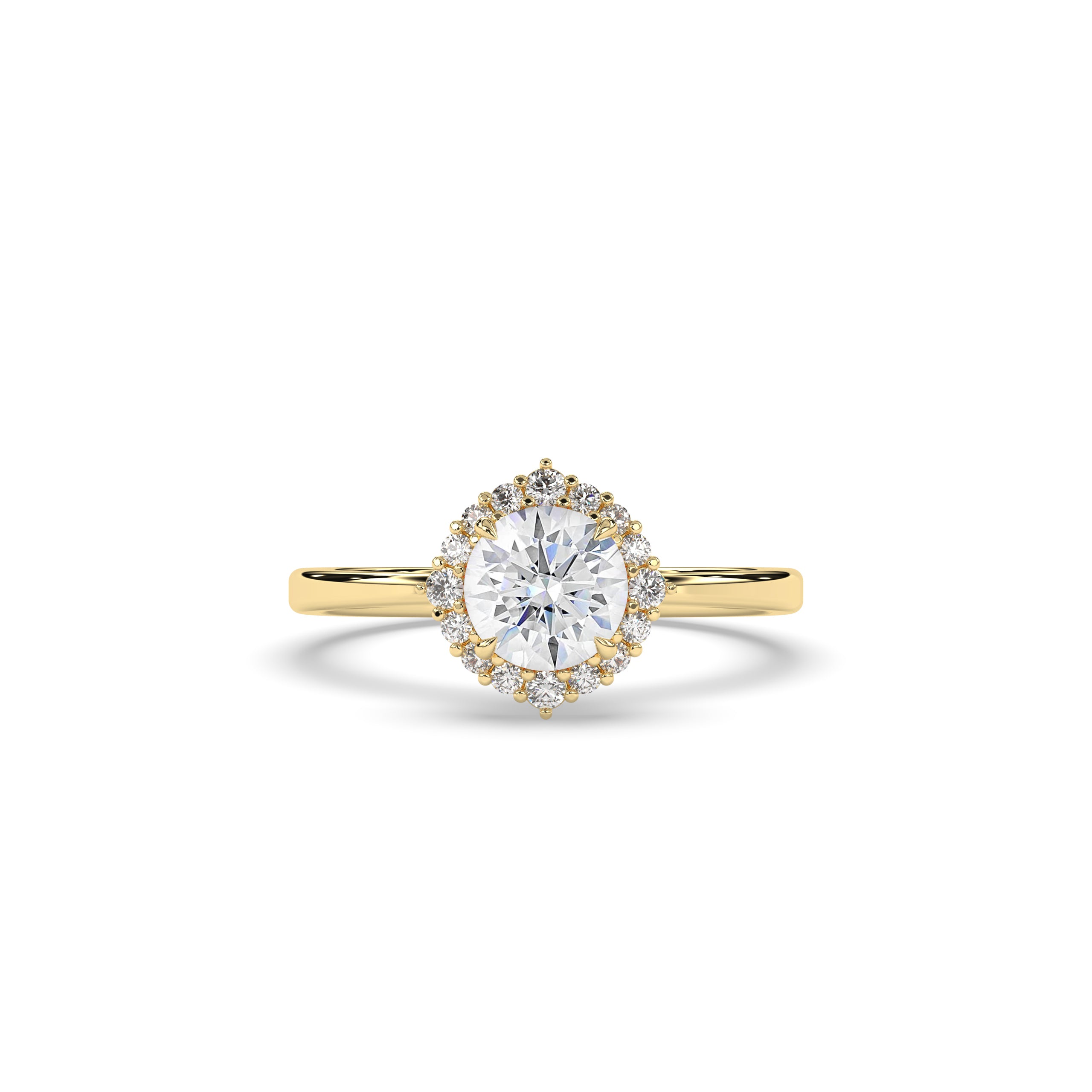 Serina Runder Halo Ring