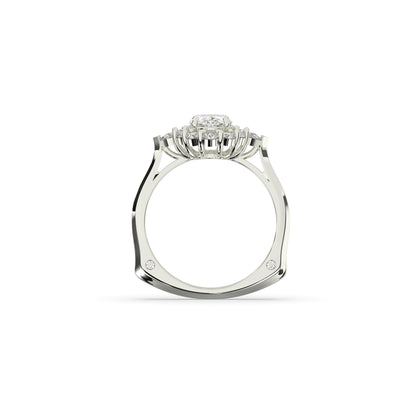 Larissa Oval Halo Ring