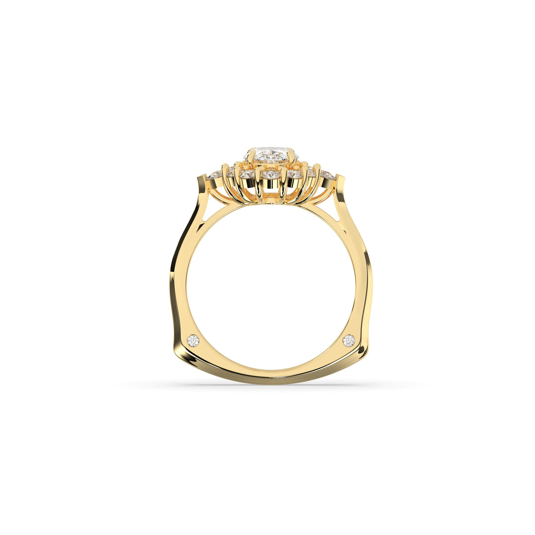 Larissa Oval Halo Ring