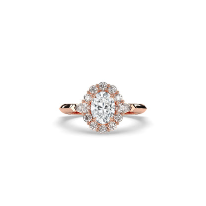 Larissa Oval Halo Ring