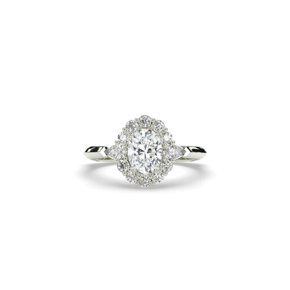 Larissa Oval Halo Ring