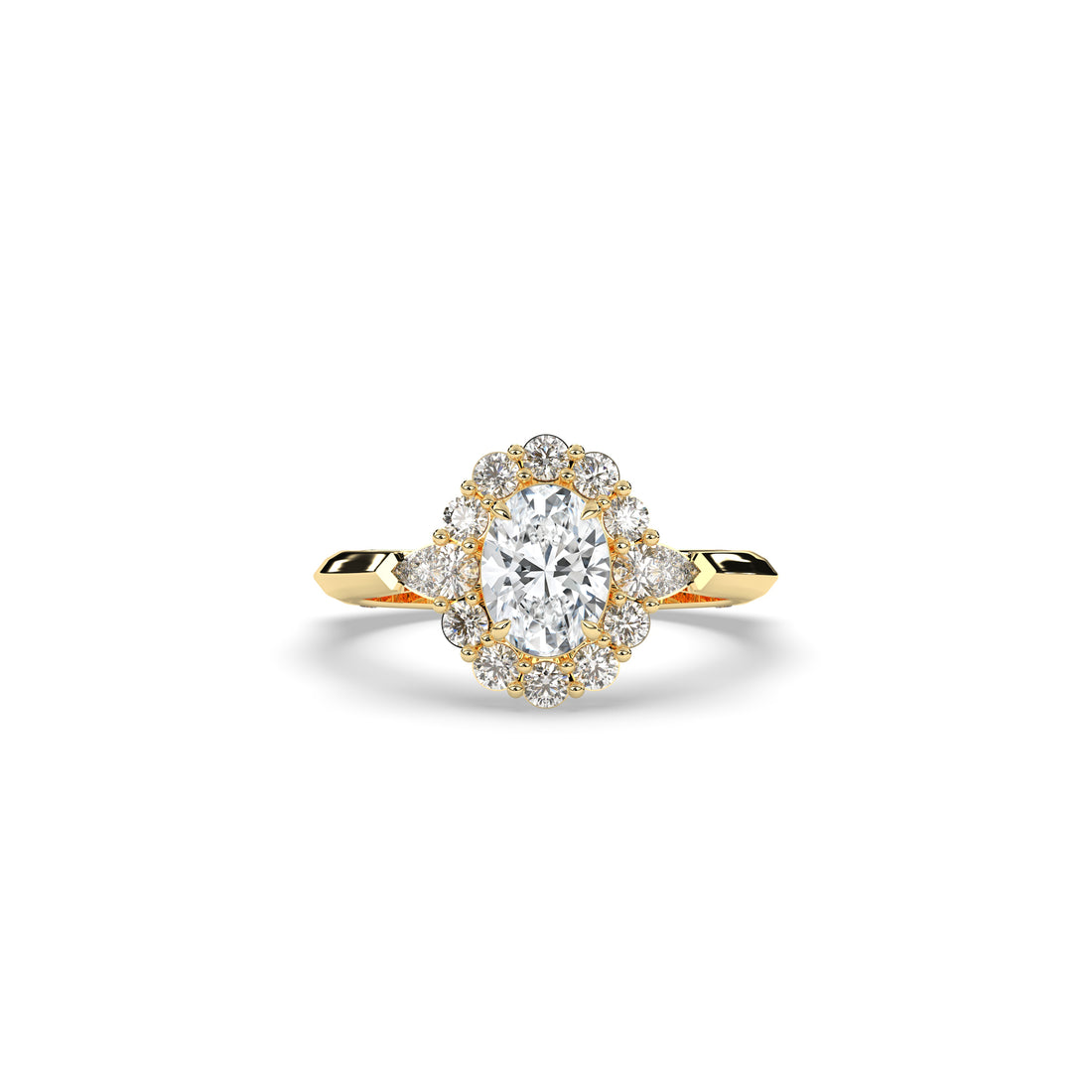 Larissa Oval Halo Ring