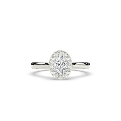 Alessa Oval Halo Ring