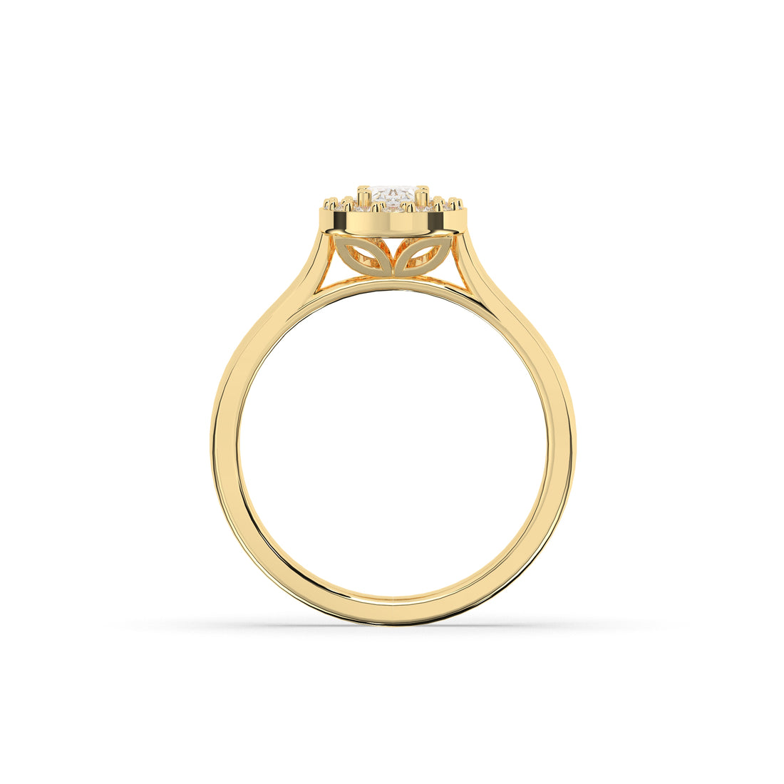 Alessa Oval Halo Ring