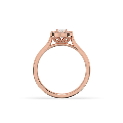 Alessa Oval Halo Ring
