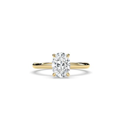 Annika Oval Halo Ring