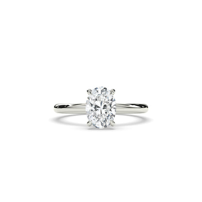 Annika Oval Halo Ring
