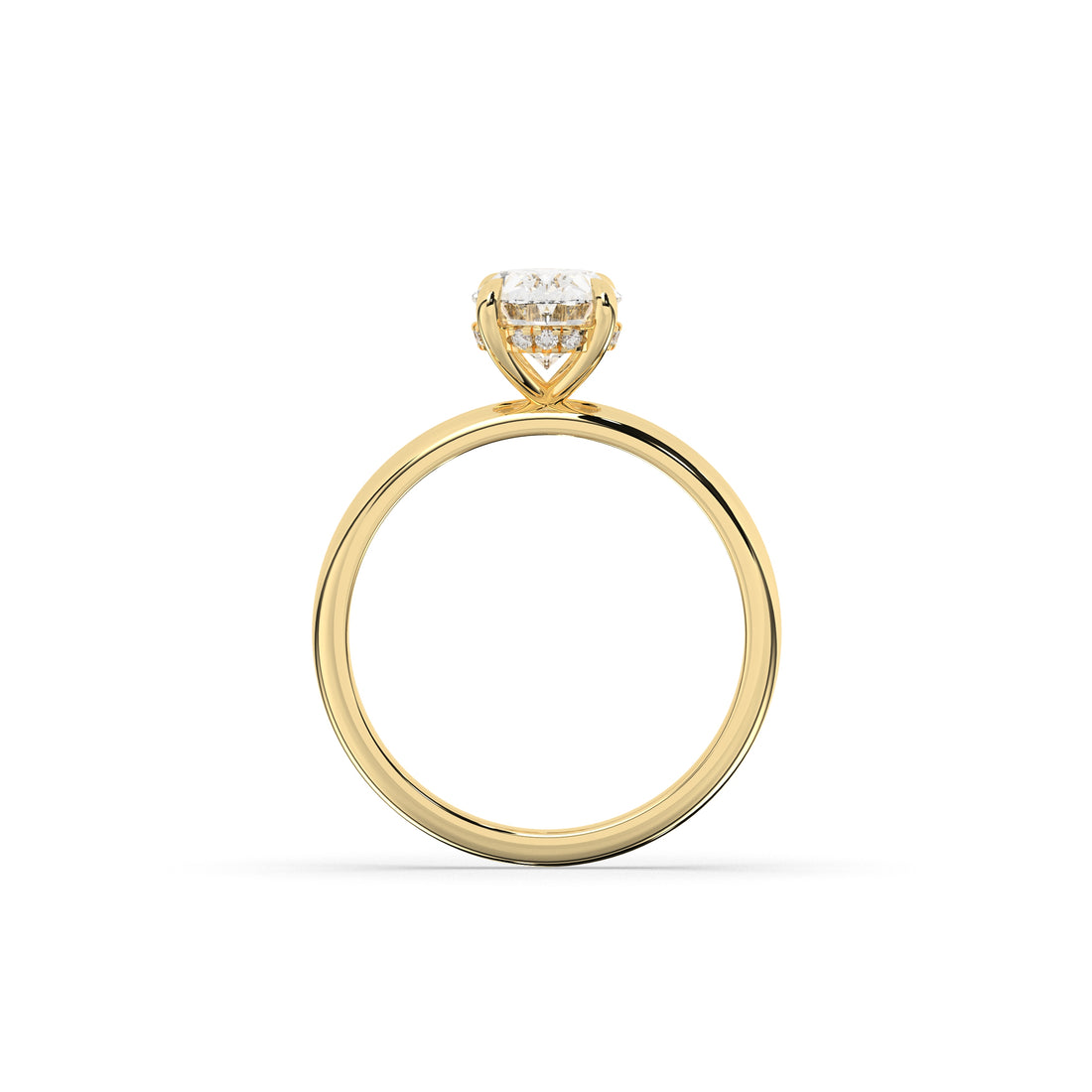 Annika Oval Halo Ring