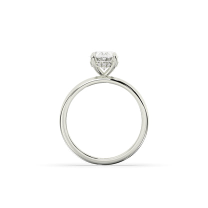 Annika Oval Halo Ring