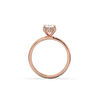 Annika Oval Halo Ring