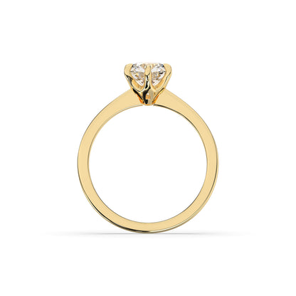 Valeria Round Solitaire Ring