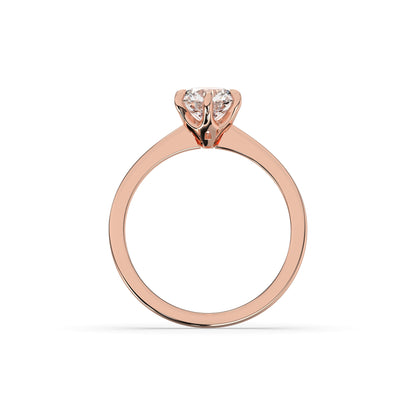 Valeria Round Solitaire Ring