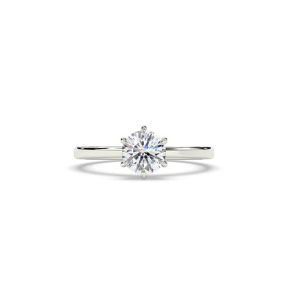 Valeria Round Solitaire Ring
