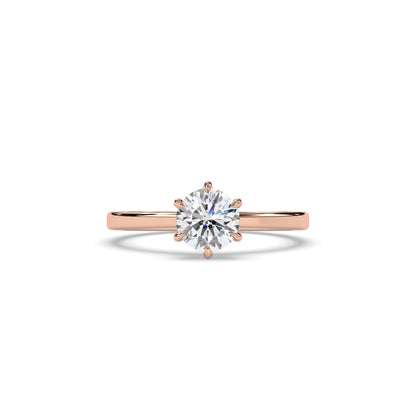 Valeria Round Solitaire Ring