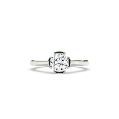 Elara Round Solitaire Ring