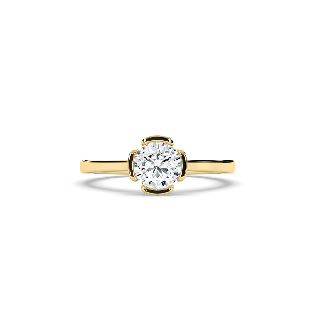 Elara Round Solitaire Ring