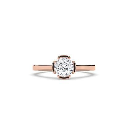 Elara Round Solitaire Ring