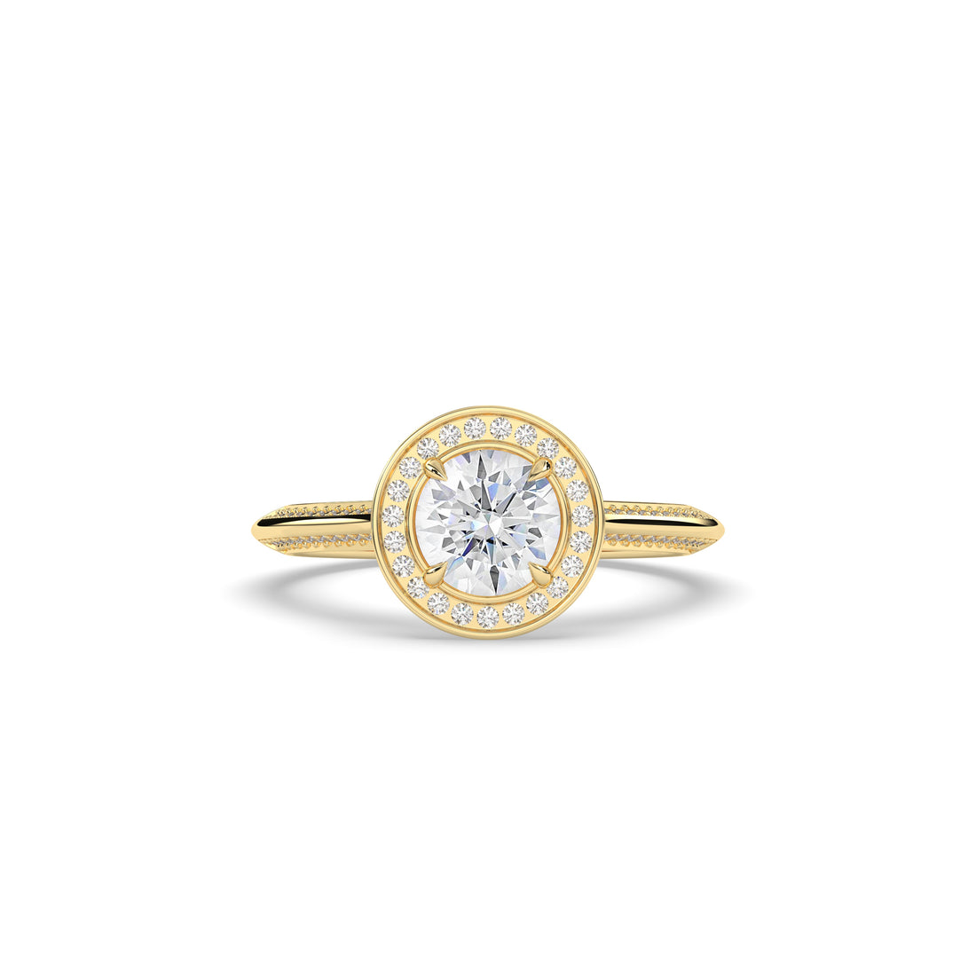 Tilda Round Halo Ring