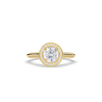 Tilda Round Halo Ring