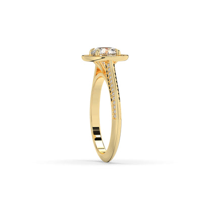 Tilda Round Halo Ring