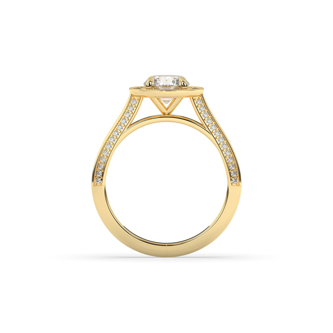 Tilda Round Halo Ring
