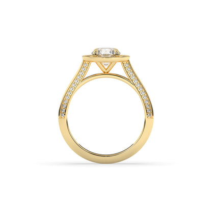 Tilda Round Halo Ring