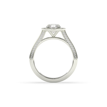 Tilda Round Halo Ring
