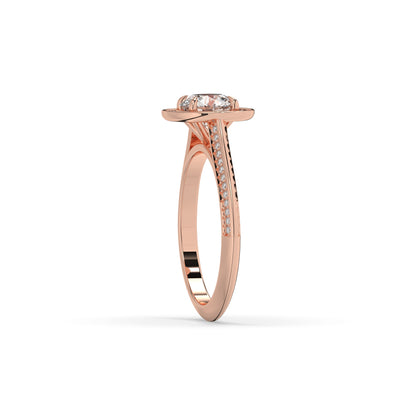 Tilda Round Halo Ring
