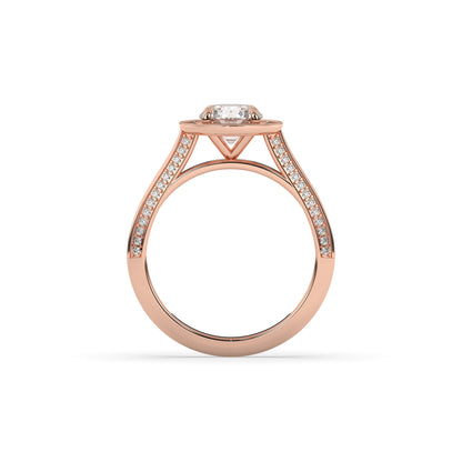 Tilda Round Halo Ring