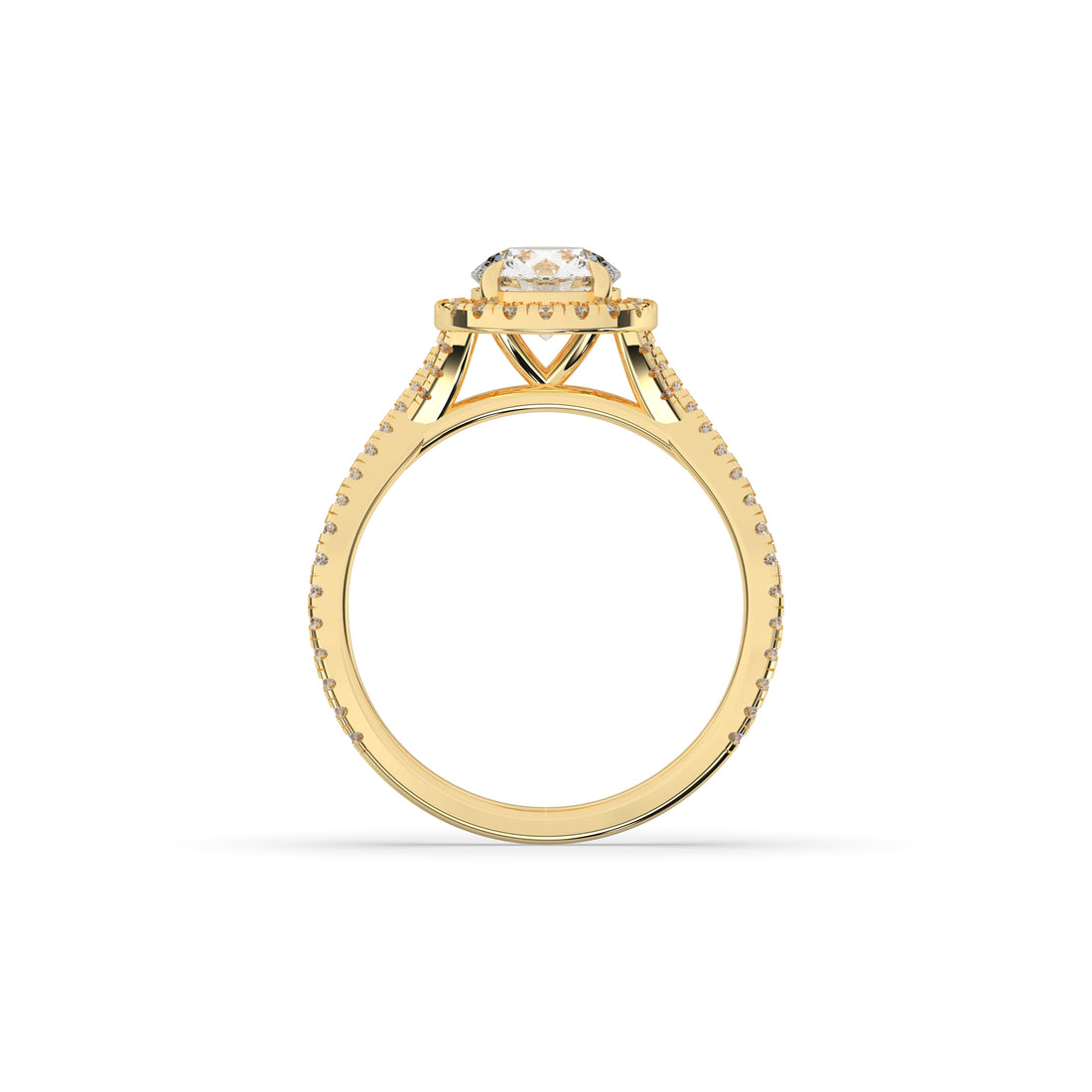 Emilia Round Halo Ring