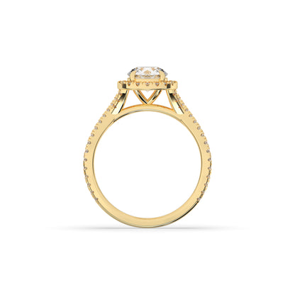 Emilia Round Halo Ring