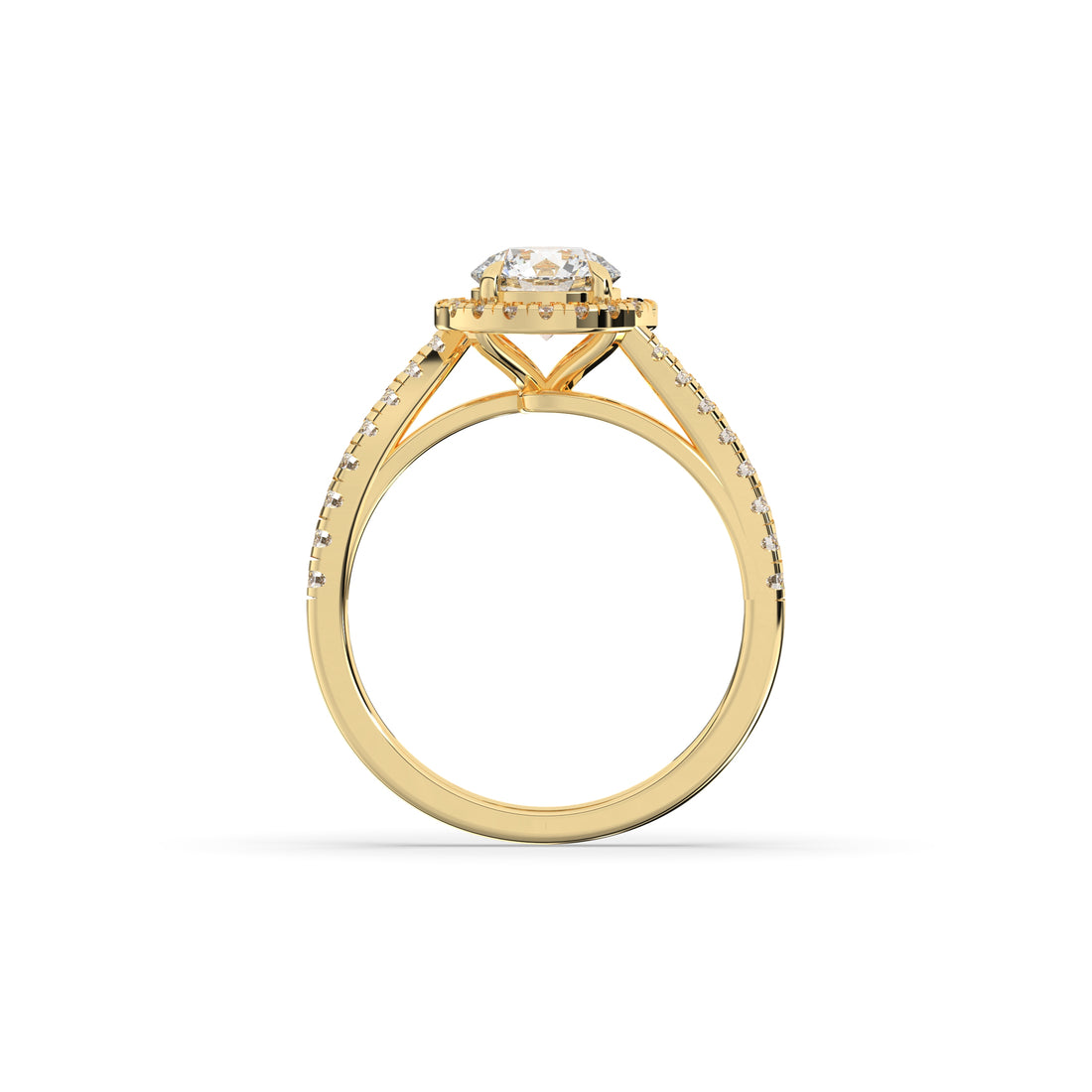 Luci Round Halo Ring