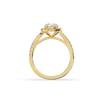Luci Round Halo Ring