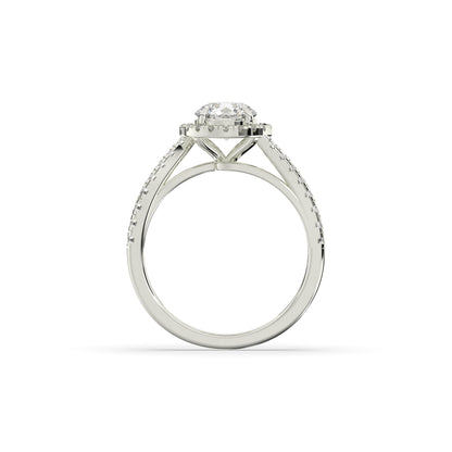 Luci Round Halo Ring