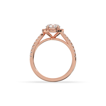 Luci Round Halo Ring